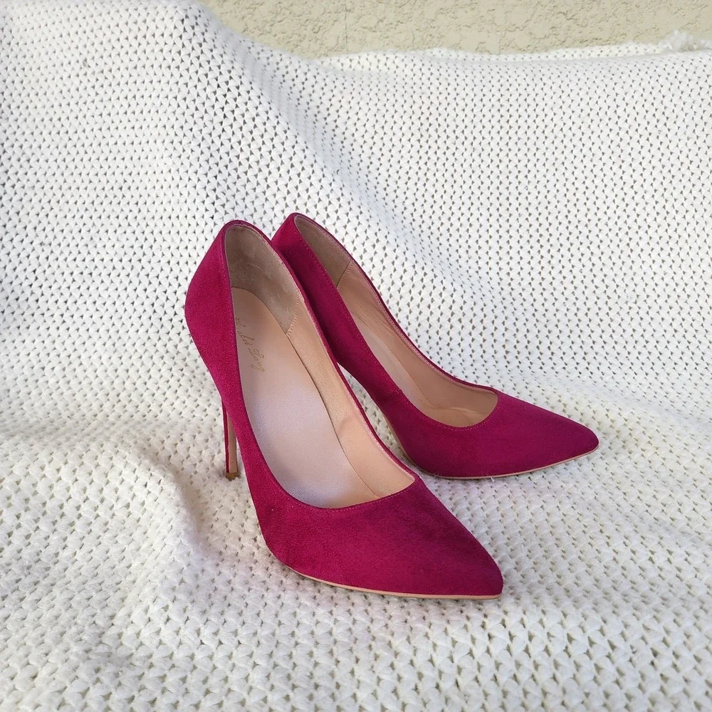 Elisabeth Lang Stiletto High Heel Suede ‎ Size US9